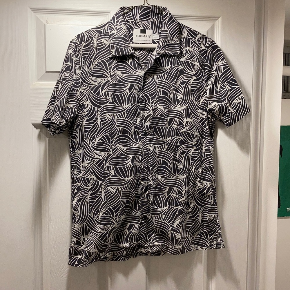 Topman Short Sleeve Button-down Shirt